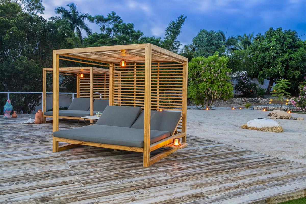 A louer villa 2 chambres Terres Basses Saint Martin_ Terrasse Nuit - 27